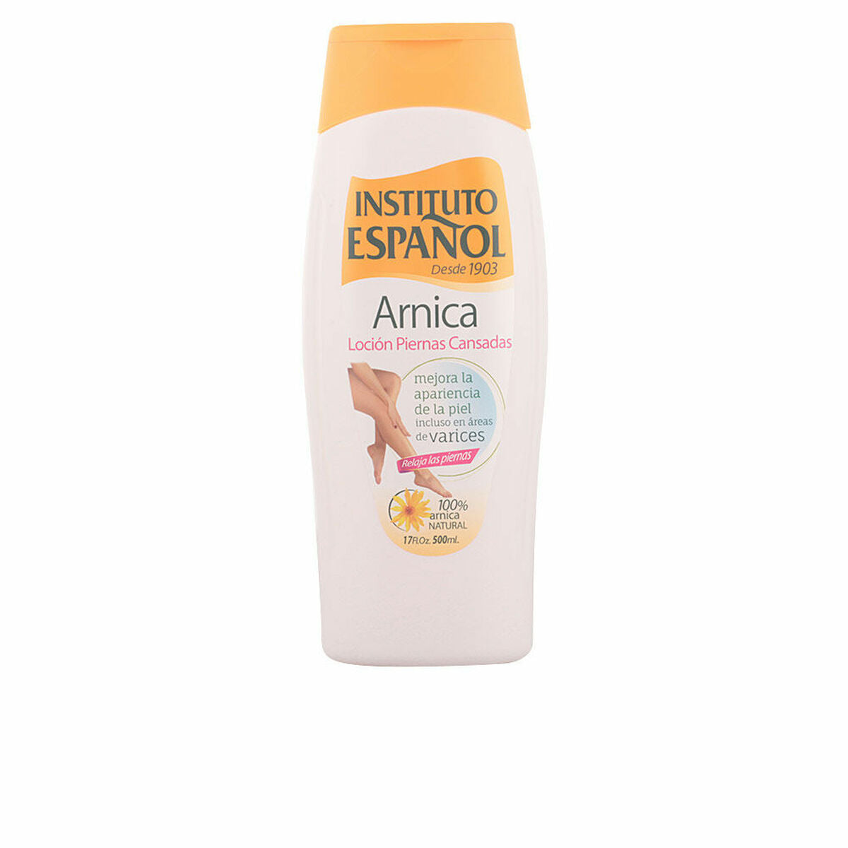 Body Cream Instituto Español Arnica Trætte ben 500 ml (500 ml) hudplejeemballage