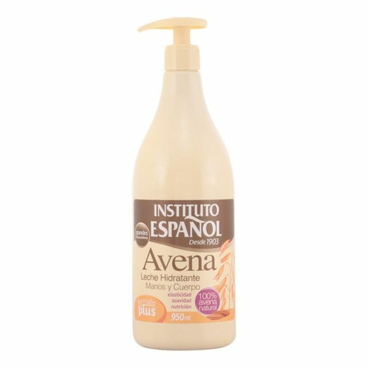 Body Milk Avena Instituto Español (950 ml) til kvinder produktemballage
