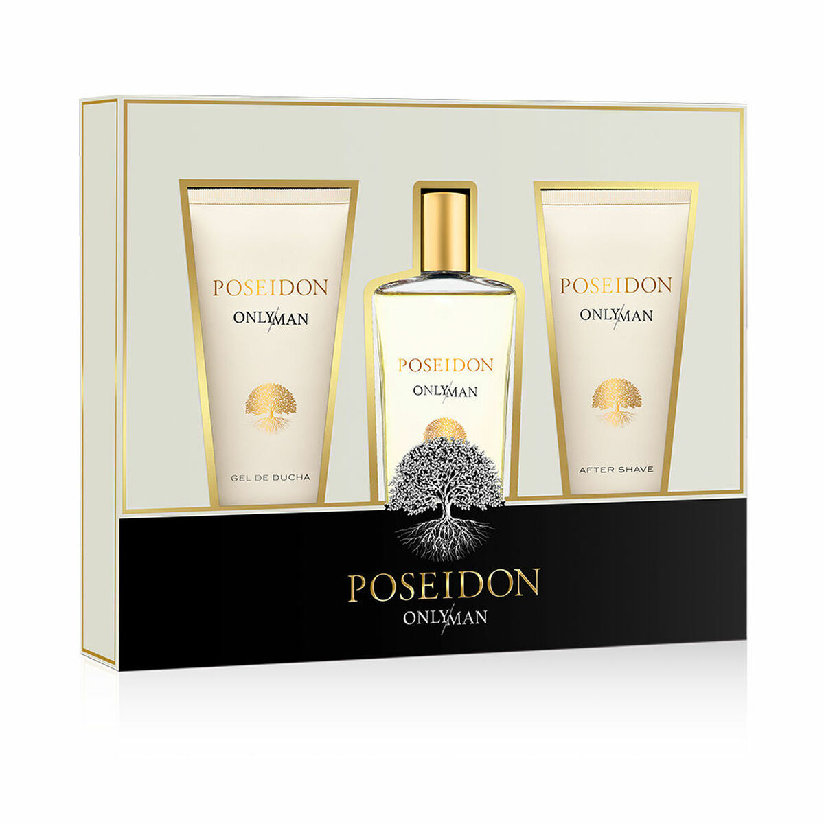 Herreparfumesæt Poseidon ONLY MAN EDT 3 stk. til mænd flaske