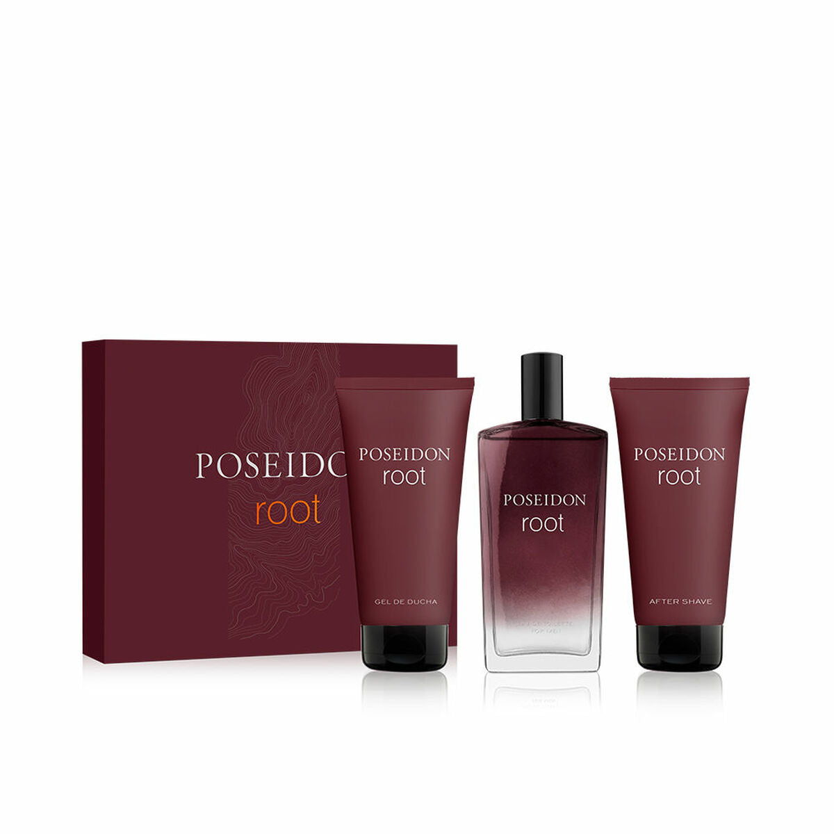 Herreparfumesæt Poseidon ROOT EDT 3 stykker til mænd flaske