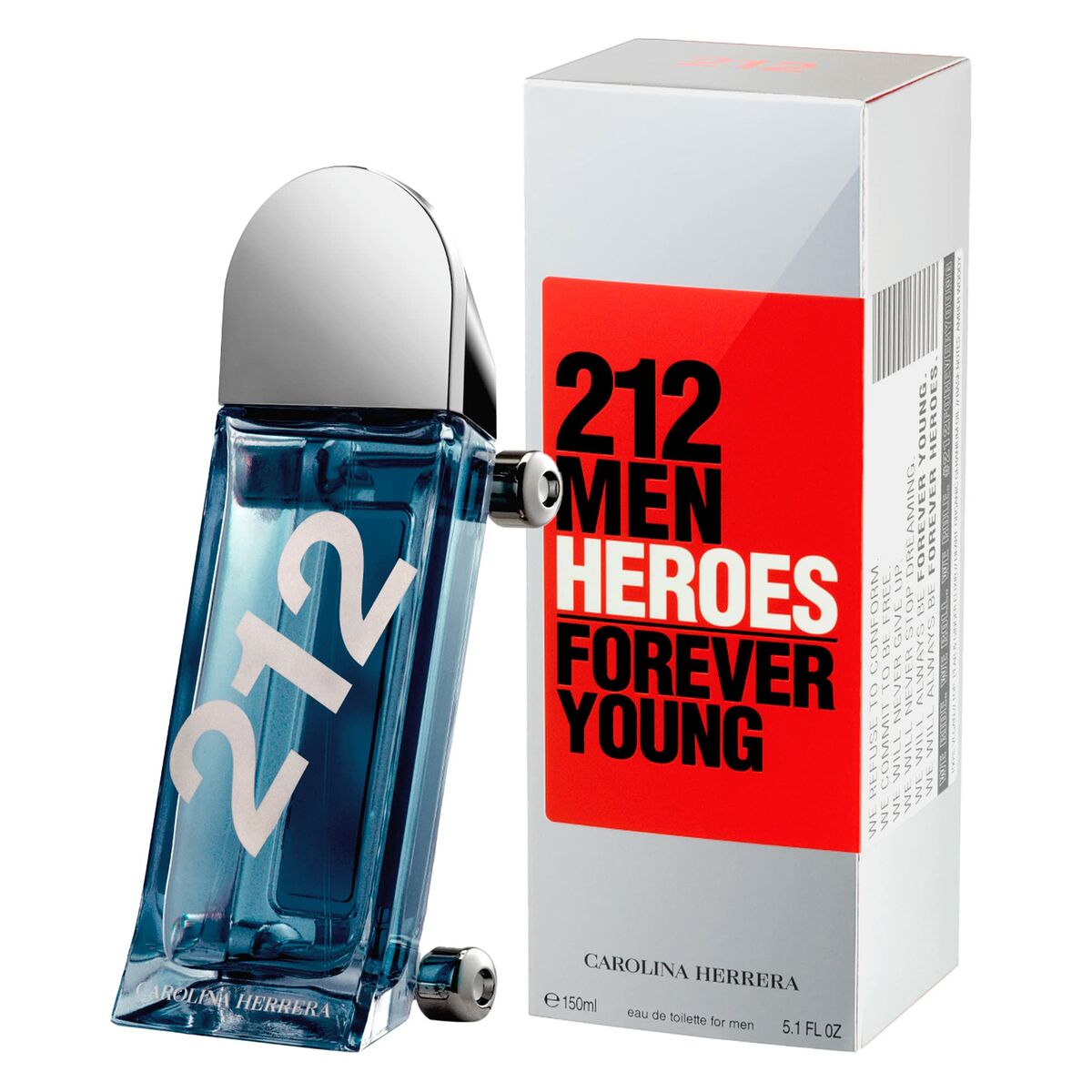 Herreparfume Carolina Herrera 212 Men Heroes EDT 150 ml til mænd flaske