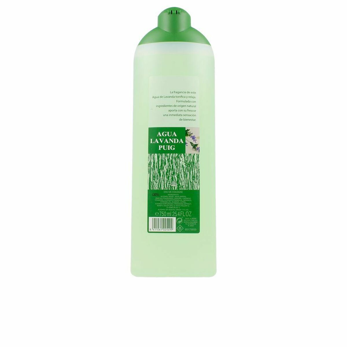 Unisex Parfume Agua Lavanda EDC 750 ml produktemballage