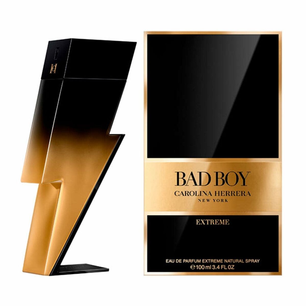 Herreparfume Carolina Herrera Bad Boy Extrem EDP 100 ml til mænd flaske