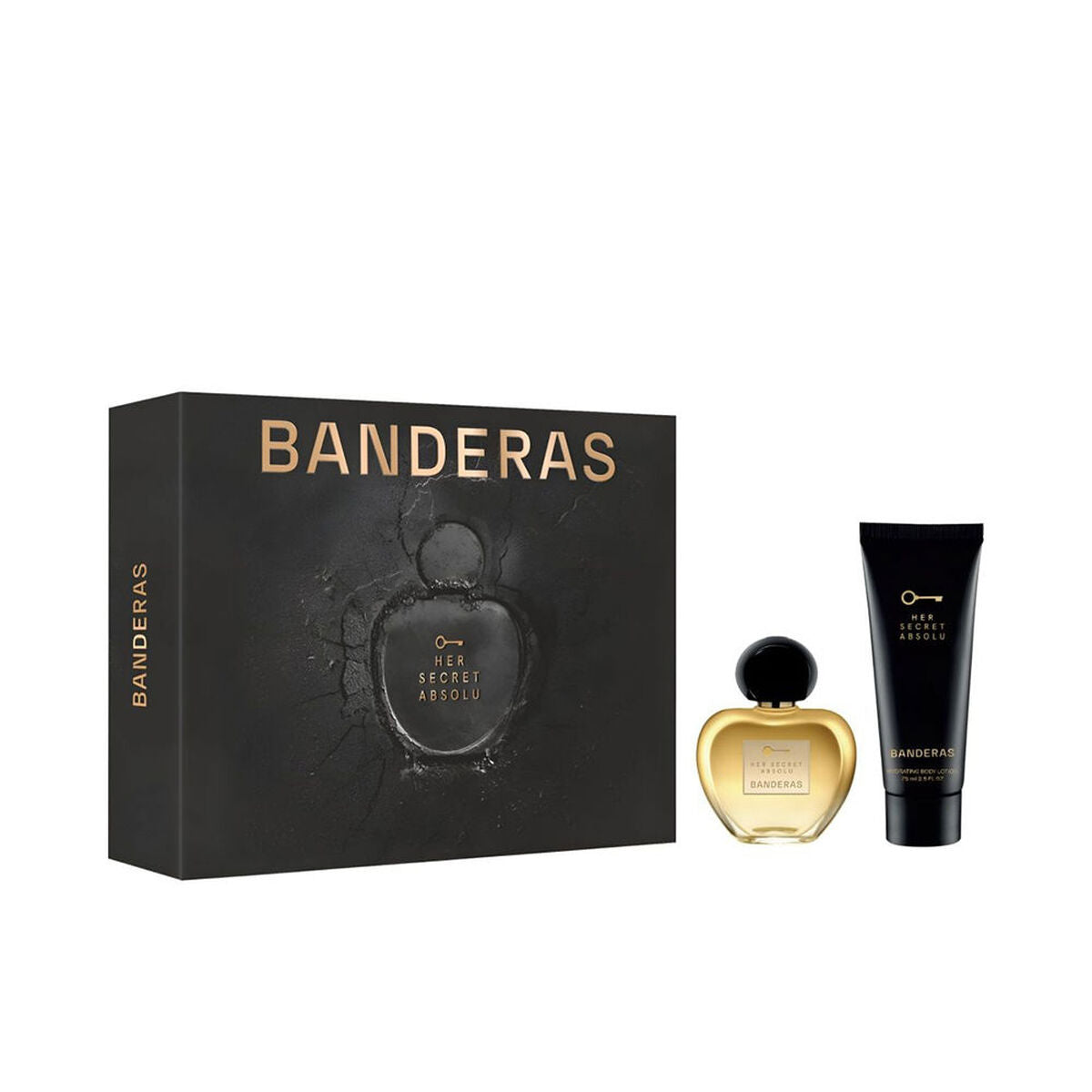 Parfumesæt til kvinder Antonio Banderas HER SECRET ABSOLU 2 stykker til kvinder produktemballage