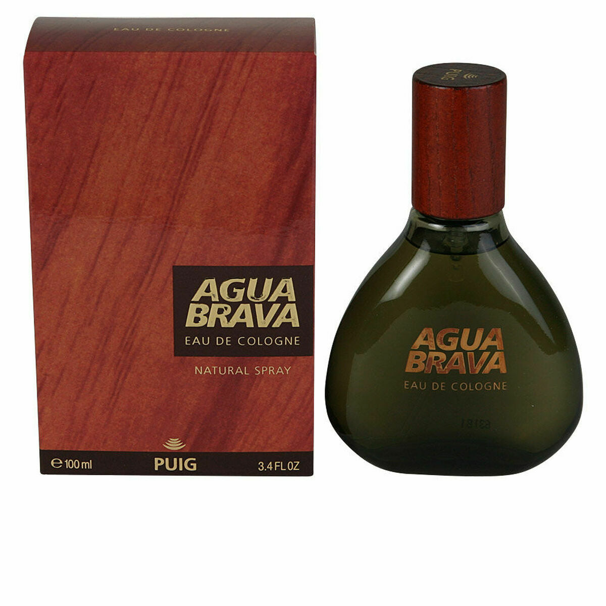Herreparfume Puig Agua Brava EDC 100 ml til mænd produktemballage