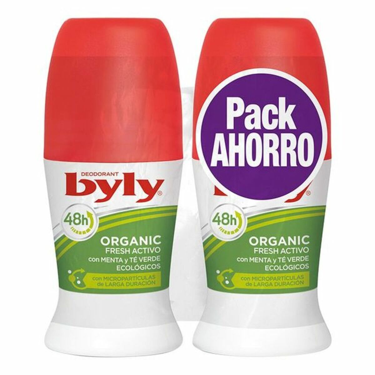Roll-On Deodorant Byly Organic Extra Fresh On 50 ml produktemballage