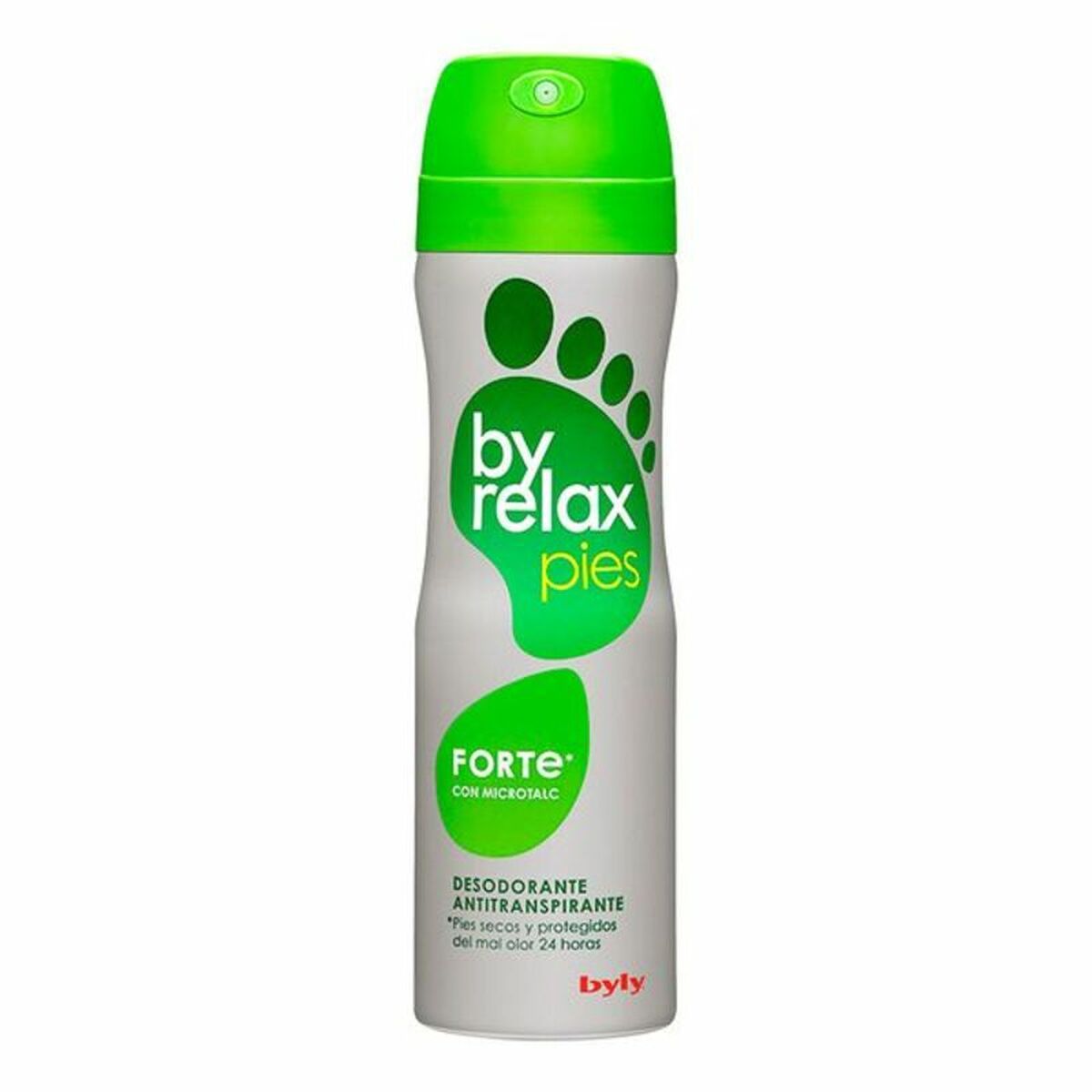 Anti-perspirant deodorant til fødder Byrelax Byly Byrelax Pies Forte (250 ml) 250 ml produktemballage