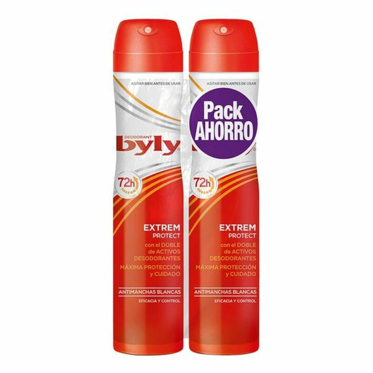 Spray Deodorant Extrem Protect Byly (2 uds) 200 ml produktemballage