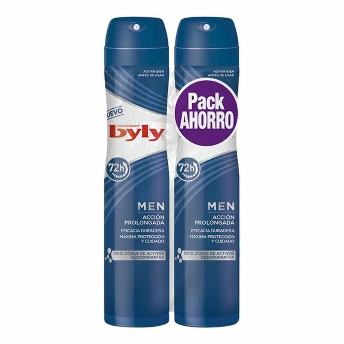 Spray Deodorant For Men Byly (2 uds) produktemballage