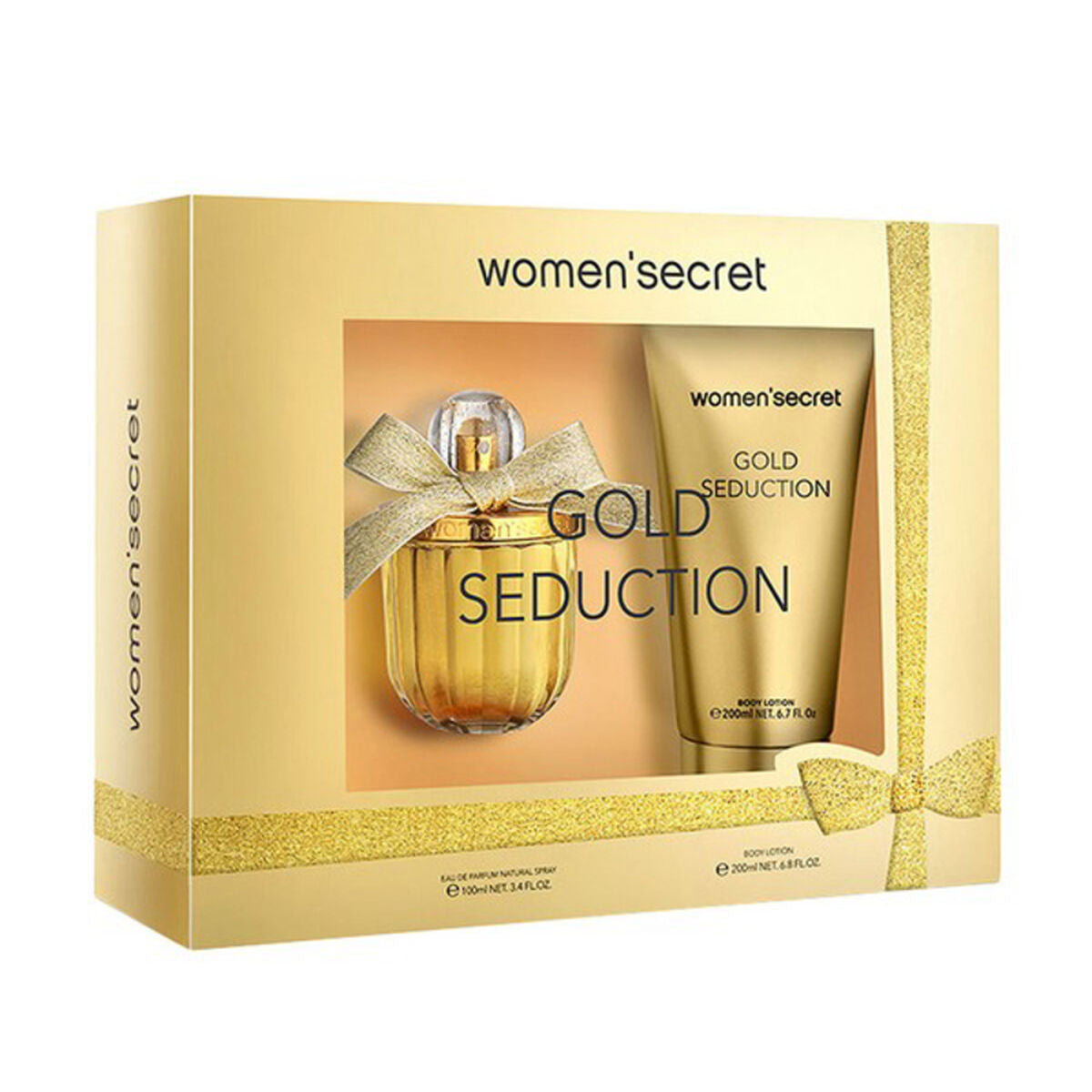 Dameparfumesæt Guld Seduction Women'Secret GULD SEDUCTION (2 stk) EDP 2 stykker til kvinder flaske
