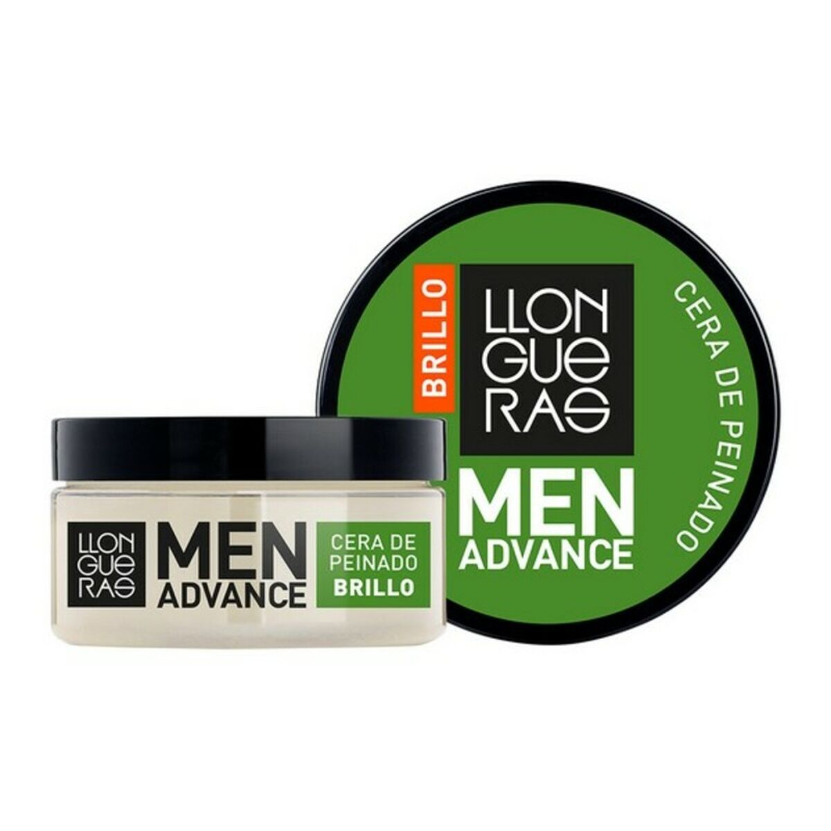Molding Wax Llongueras Men Advance Brillo 85 ml til mænd hårvoks emballage