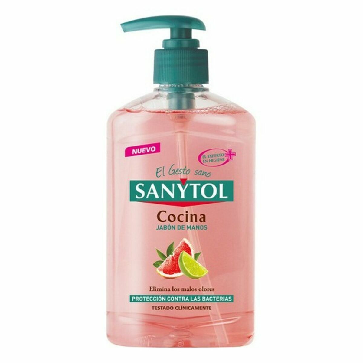 Håndsæbedispenser Sanytol Kitchen 250 ml produktemballage