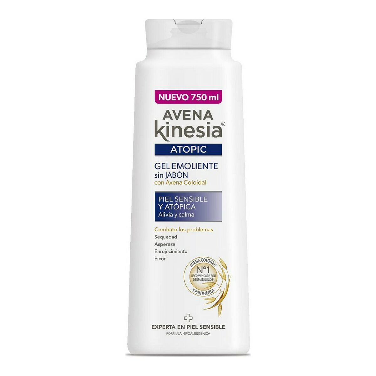 Shower Gel Uden Sæbe Avena Kinesia Avena Topic 750 ml hudplejeemballage
