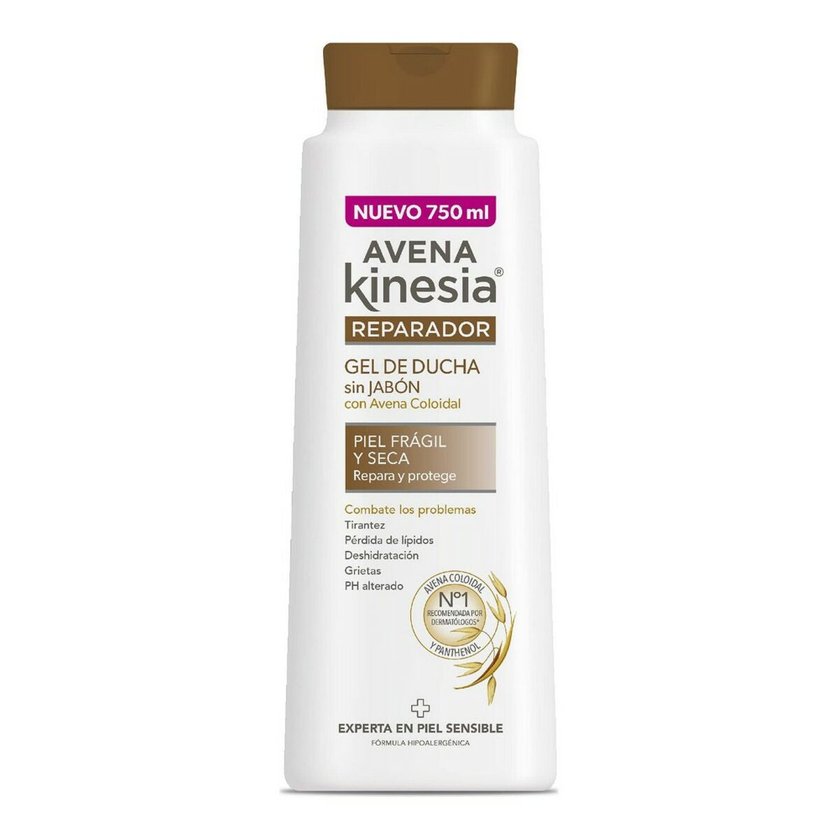 Shower Gel Uden Sæbe Avena Kinesia Reparador 750 ml hudplejeemballage