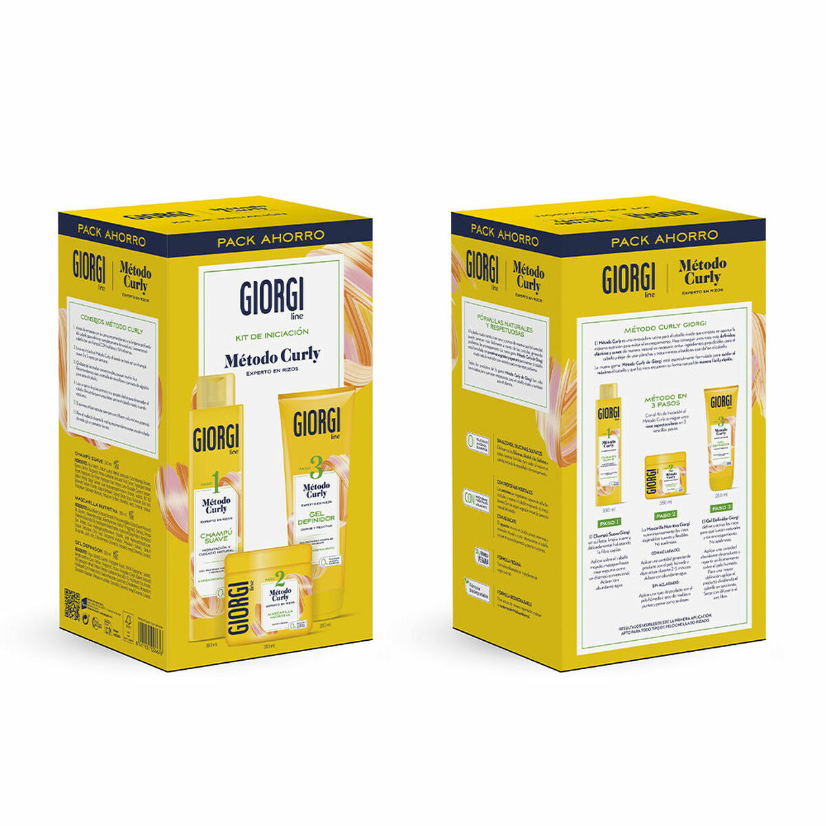 Hårdressing Sæt Giorgi Curly 3 stykkers produktemballage