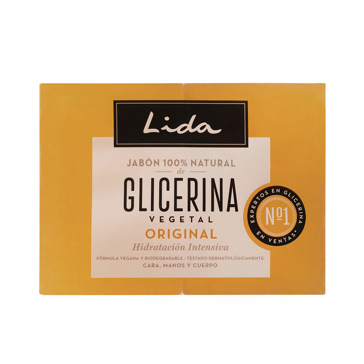 Håndsæbe Lida NATURAL 125 g 2 Enheder produktemballage