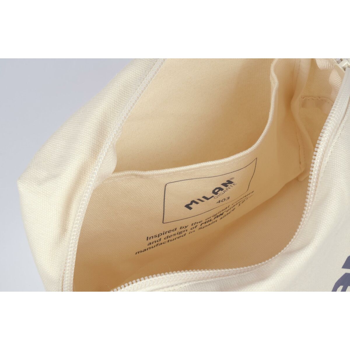 Travel Vanity Case Milan Beige produktemballage
