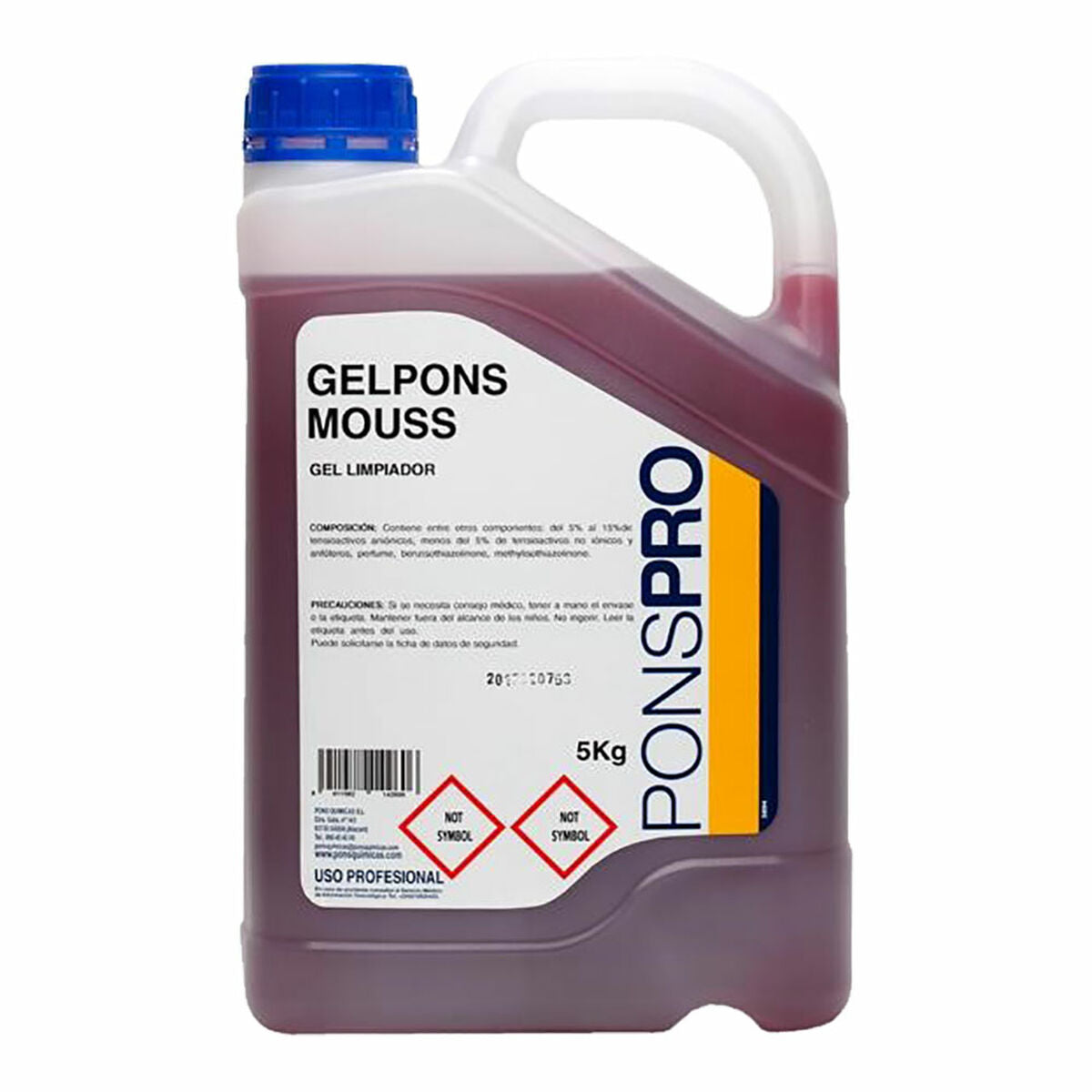 Håndsæbe Ponspro Gelpons Mouss Pink 5 L hudplejeemballage
