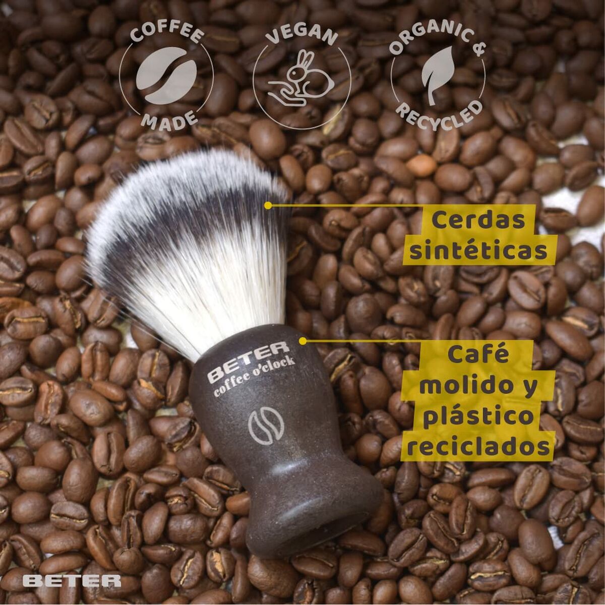 Barberbørste Better Coffee O'clock (1 enhed) produktemballage