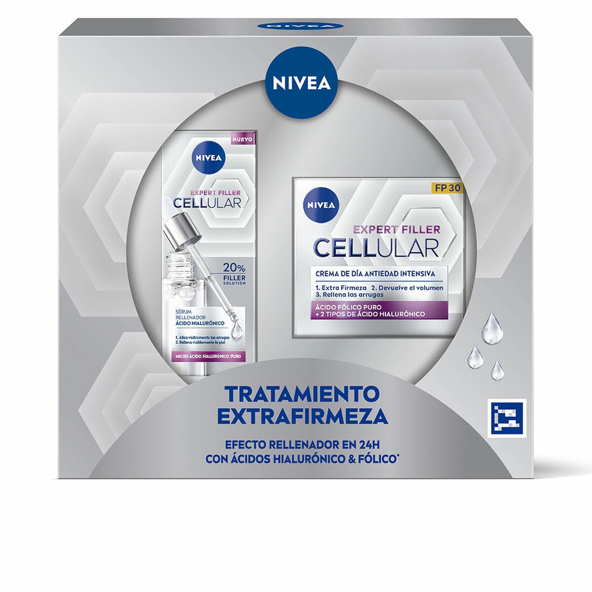 Kosmetisk sæt Nivea CELLULAR FILLER 2 stk. produktemballage