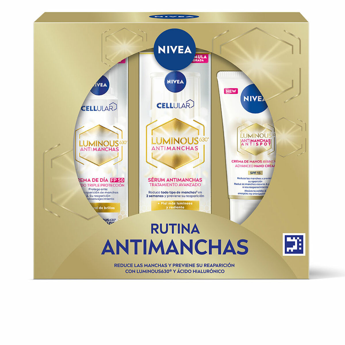 Make-up sæt Nivea Q10 ANTI-ARRUGAS 3 stykker til kvinder produktemballage