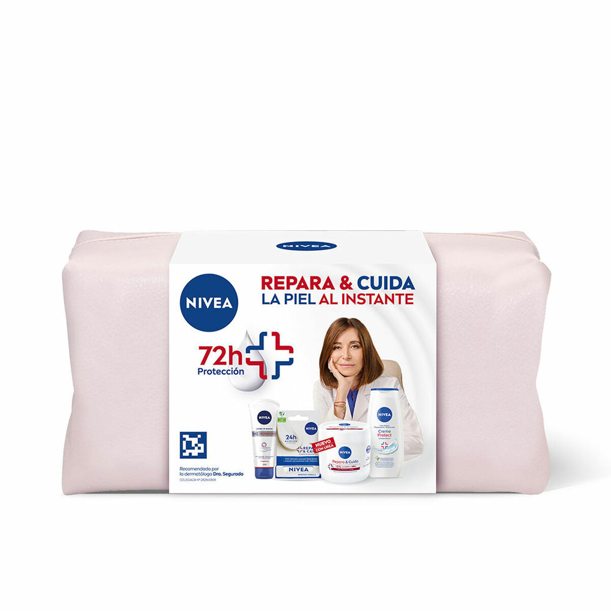 Unisex kosmetiksæt Nivea REPARA & CUIDA 4 stykkers produktemballage