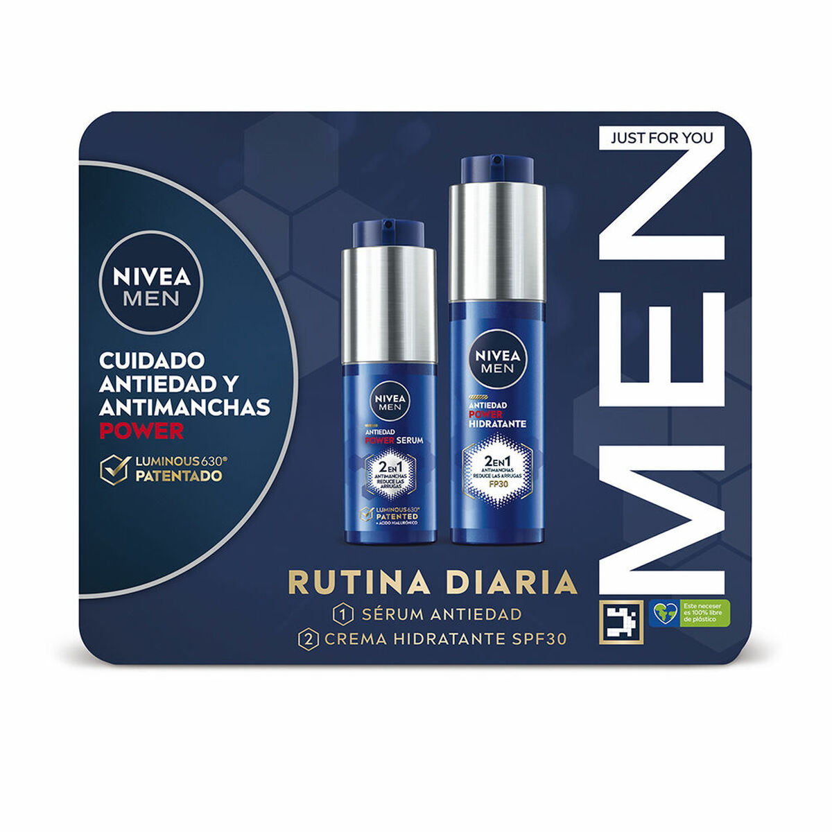 Unisex kosmetiksæt Nivea MEN 2 stk. til mænd produktemballage