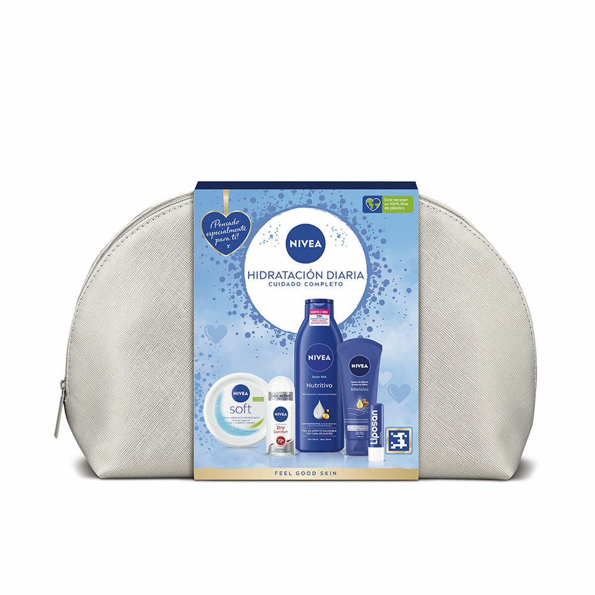 Unisex kosmetiksæt Nivea HIDRATANTE NIVEA 5 stykkers produktemballage