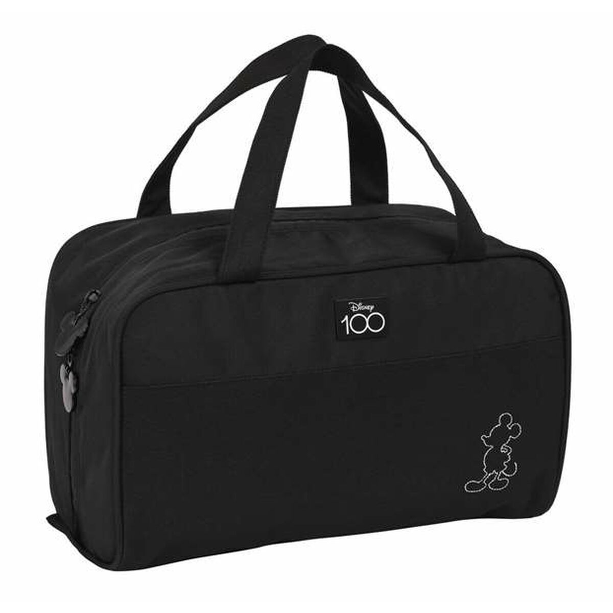 Skoletoilettaske Mickey Mouse Sort 31 x 14 x 19 cm produktemballage