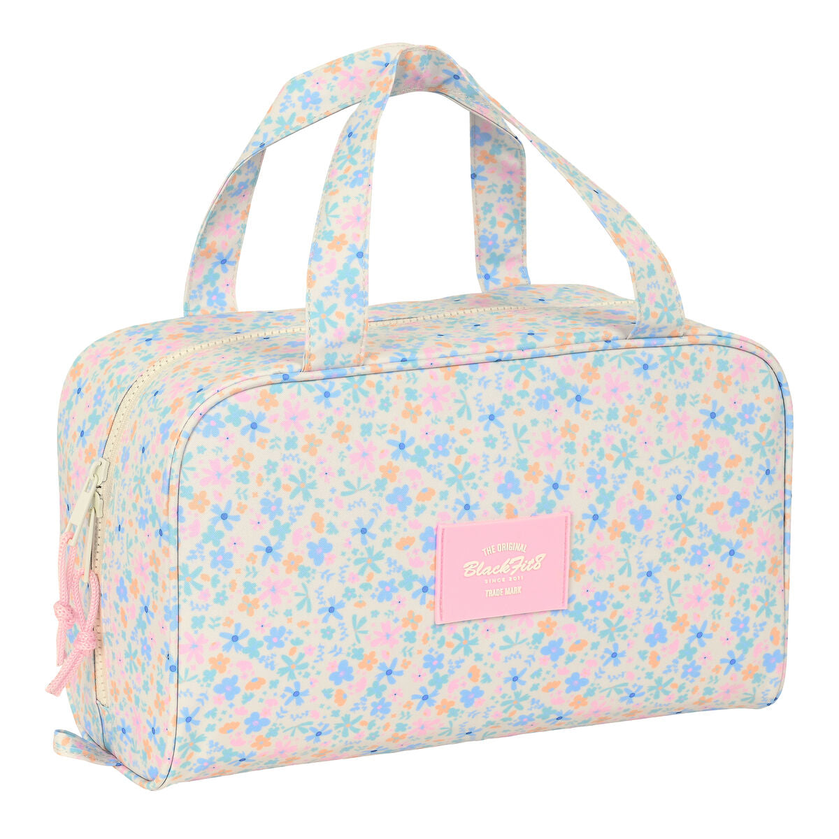 Skoletoilettaske BlackFit8 Blossom Multicolour 31 x 14 x 19 cm produktemballage