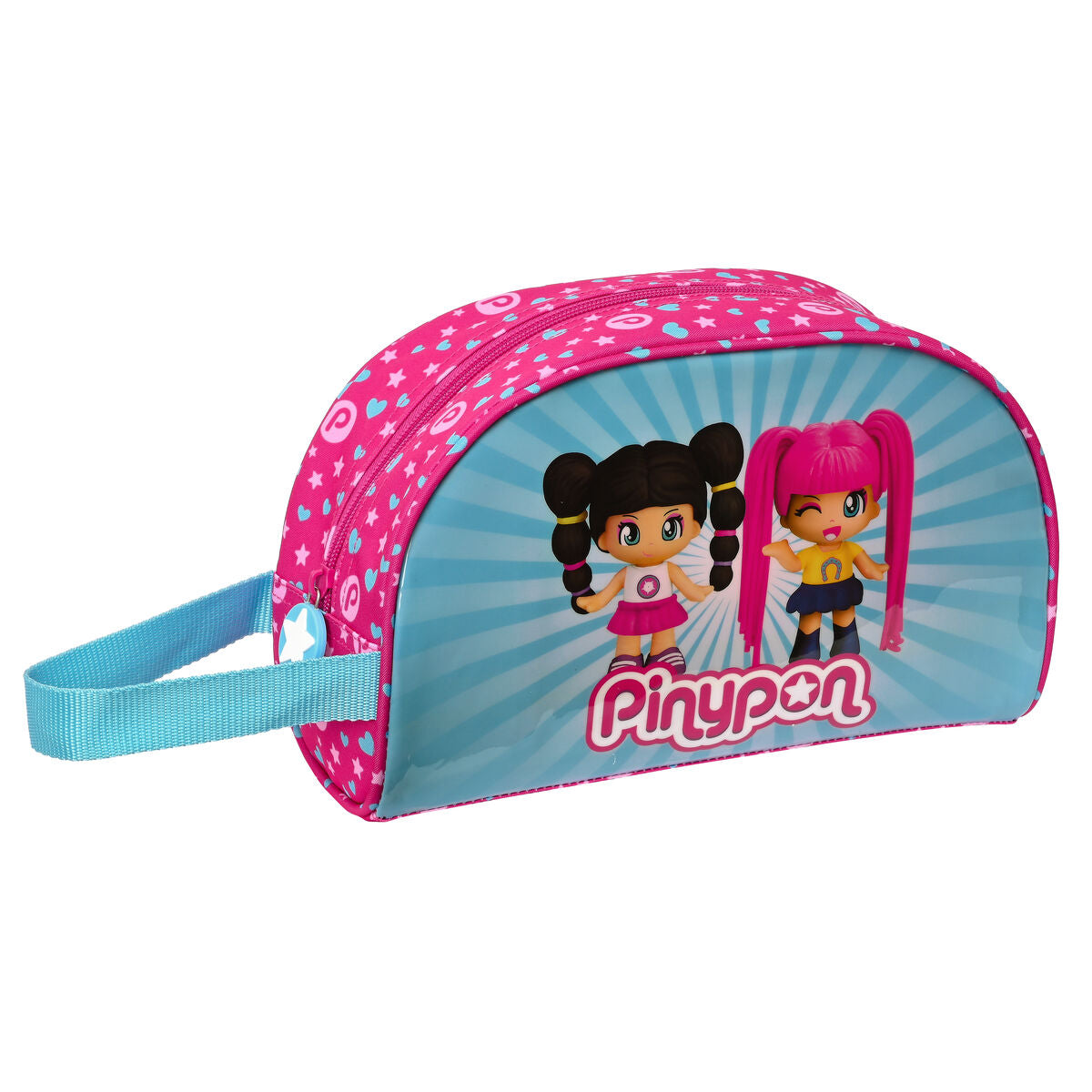 Rejsetaske Pinypon Blå Pink Polyester 300D 26 x 16 x 9 cm produktemballage
