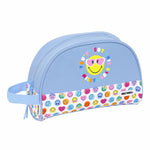 Travel Vanity Case Smiley Joyful Multicolour Lyseblå Genanvendelig 28 x 18 x 10 cm produktemballage