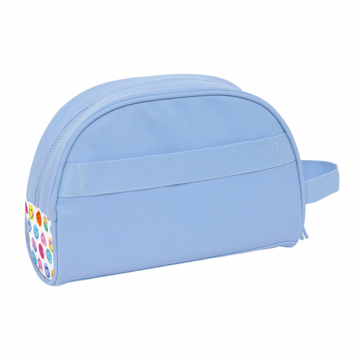 Travel Vanity Case Smiley Joyful Multicolour Lyseblå Genanvendelig 28 x 18 x 10 cm produktemballage