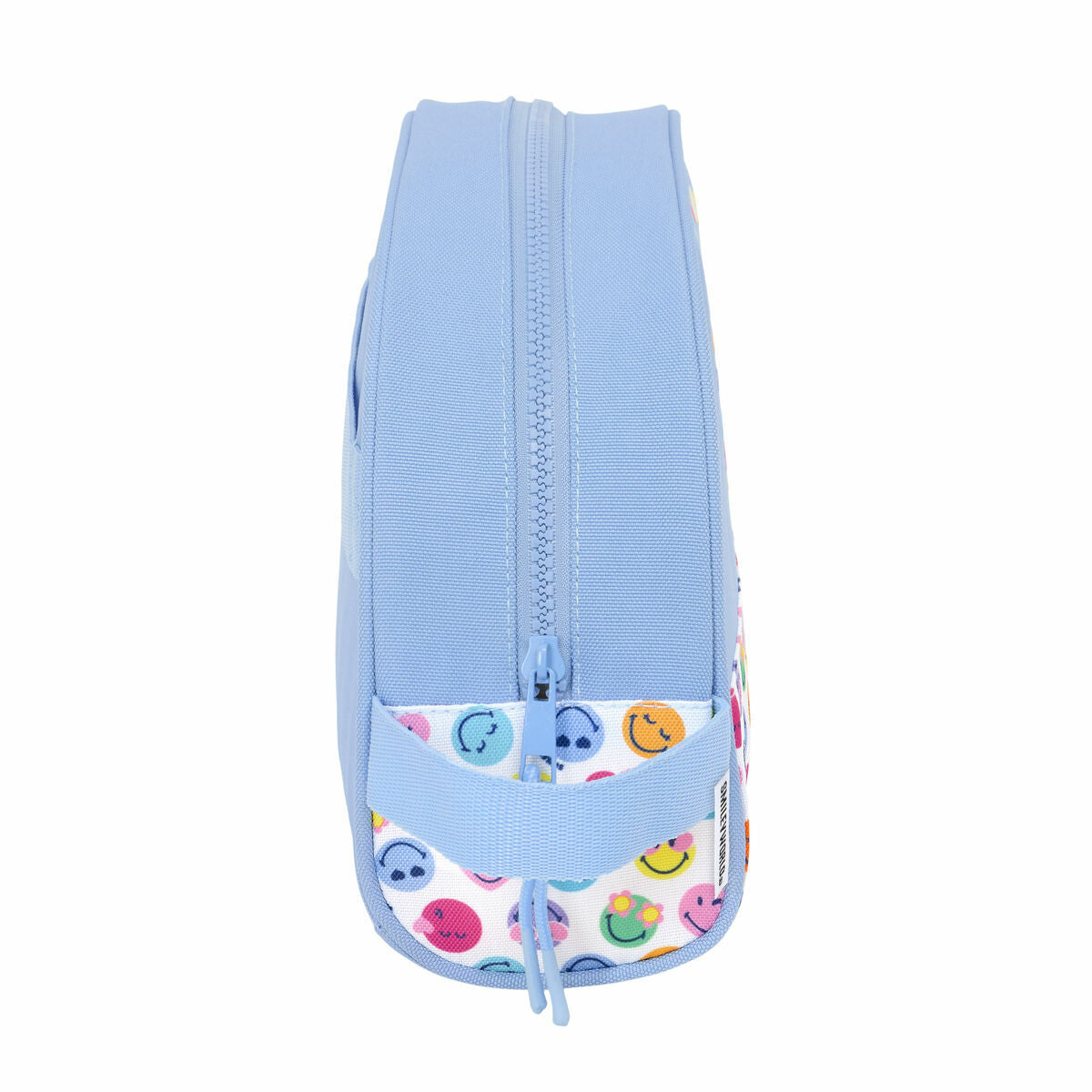 Travel Vanity Case Smiley Joyful Multicolour Lyseblå Genanvendelig 28 x 18 x 10 cm produktemballage