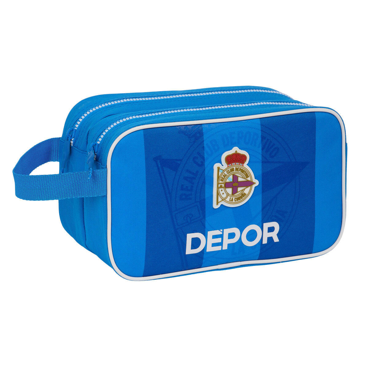 Skoletoilettaske R. C. Deportivo de La Coruña Blue Sporting 26 x 15 x 12,5 cm produktemballage