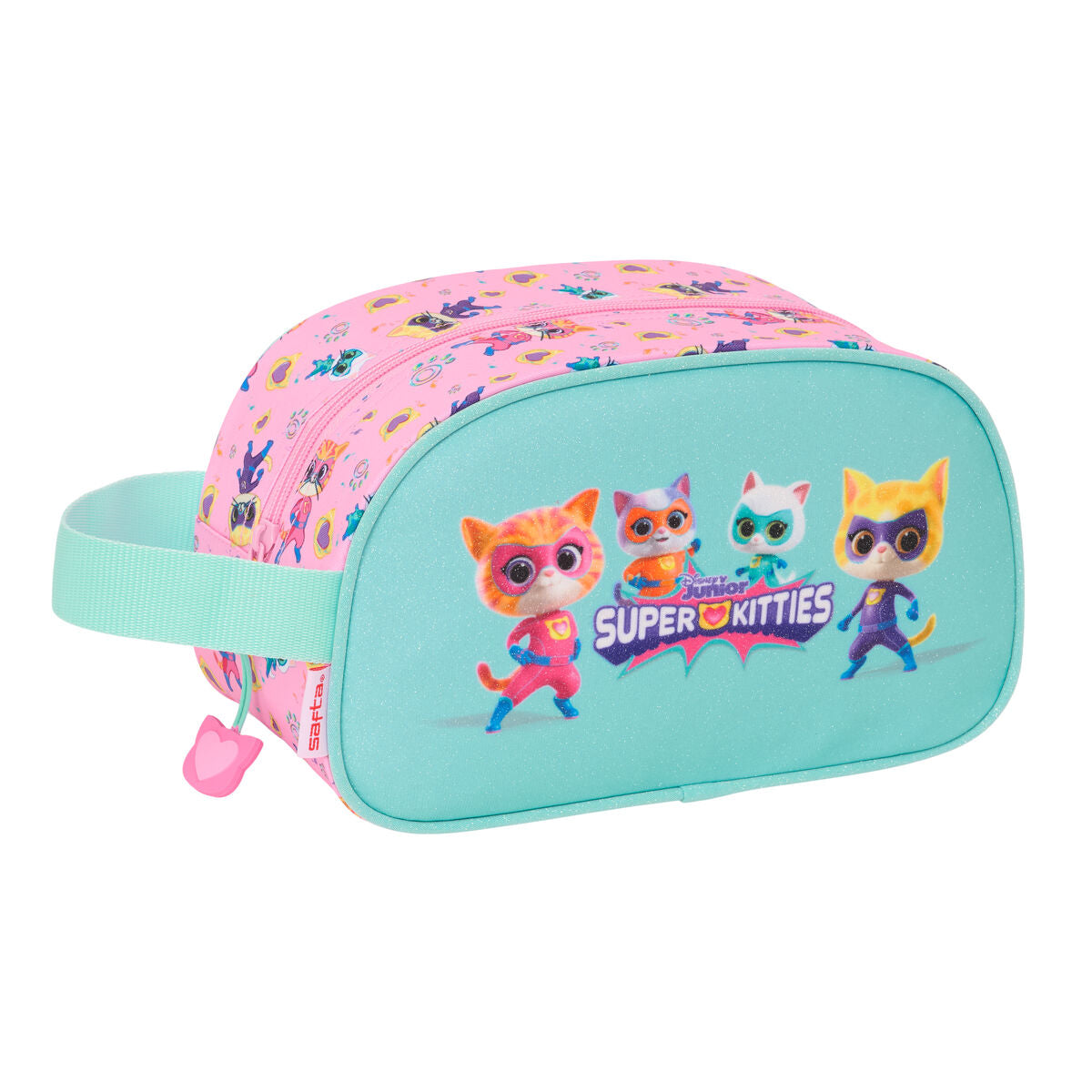 Travel Vanity Case SuperKitties Pink Turkis 26 x 15 x 12 cm produktemballage