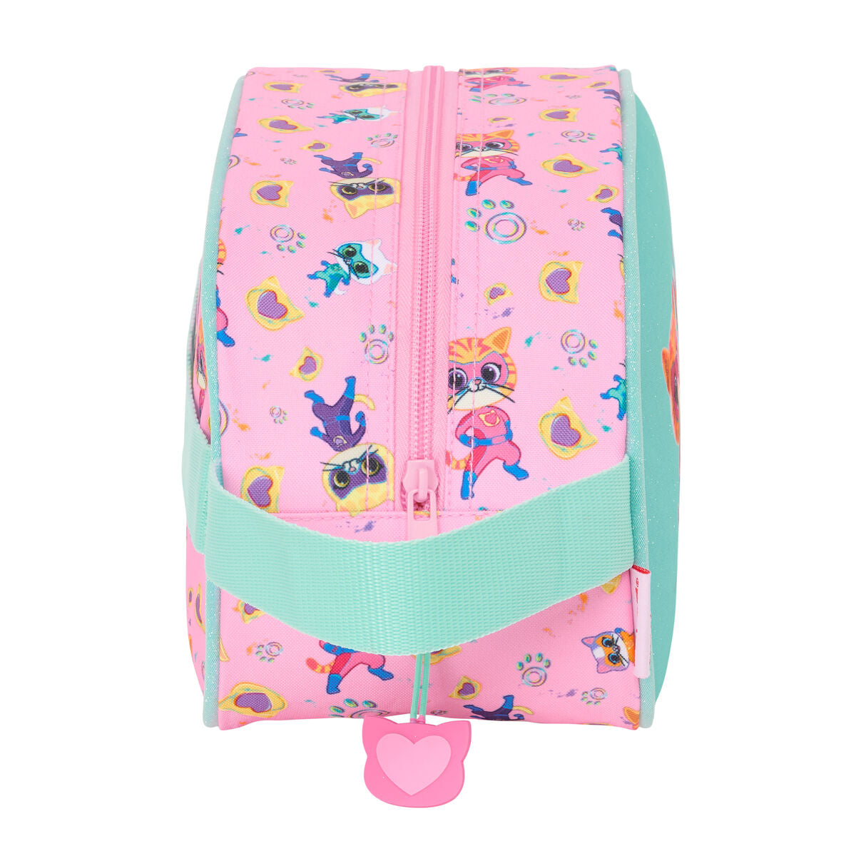 Travel Vanity Case SuperKitties Pink Turkis 26 x 15 x 12 cm produktemballage