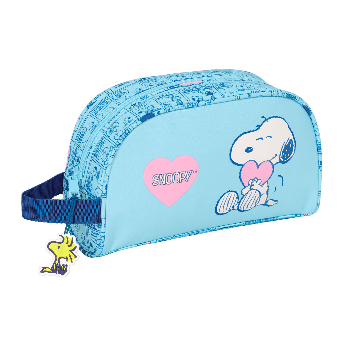 Travel Vanity Case Snoopy Love Lyseblå 26 x 16 x 9 cm produktemballage