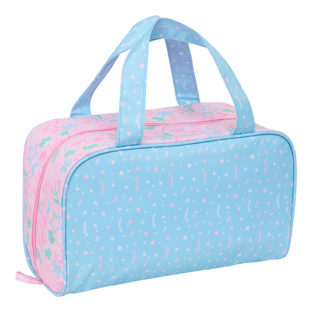 Travel Vanity Case BlackFit8 Smile Pink Lyseblå 31 x 14 x 19 cm produktemballage