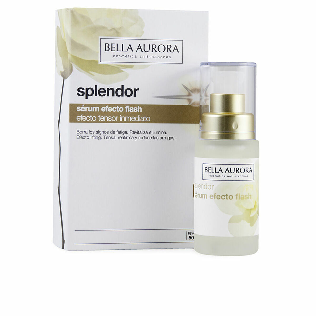 Anti-rynke serum Bella Aurora Splendor 30 ml til kvinder serumflaske