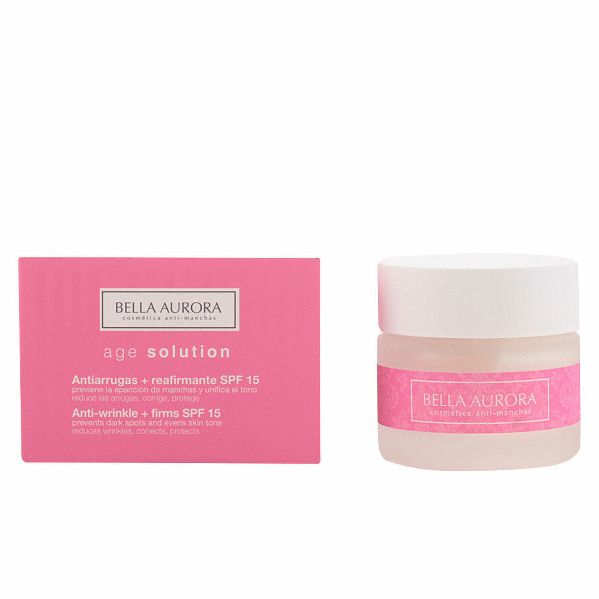 Anti-rynkecreme Bella Aurora Spf 15 50 ml Opstrammende til kvinder hudplejeemballage