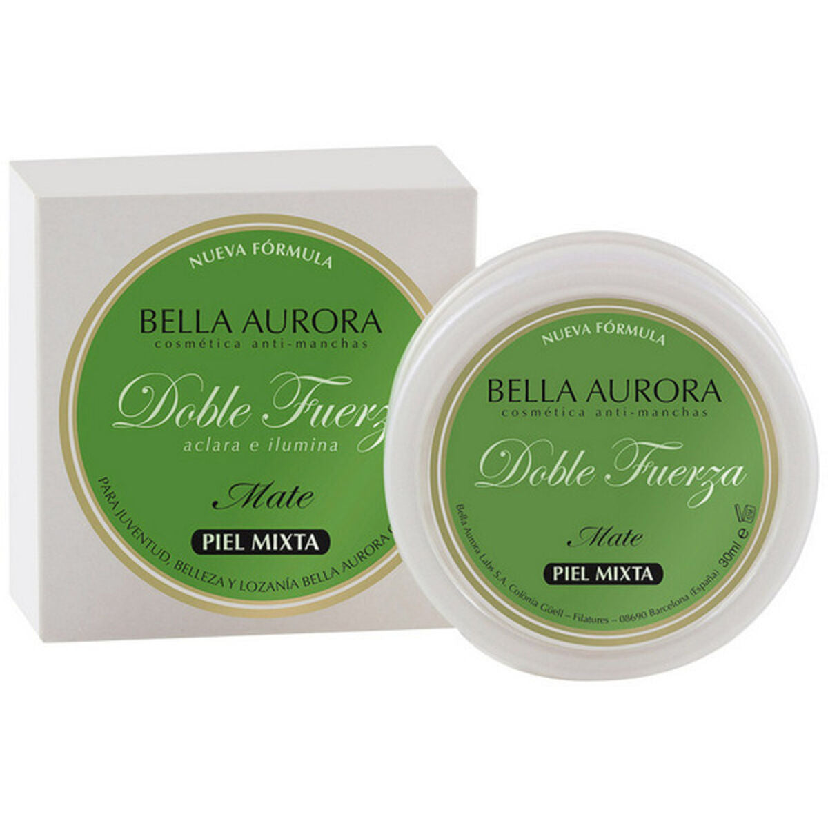 Anti-Brown Spot Cream Bella Aurora Doble Fuerza Mate 30 ml til kvinder hudpleje emballage