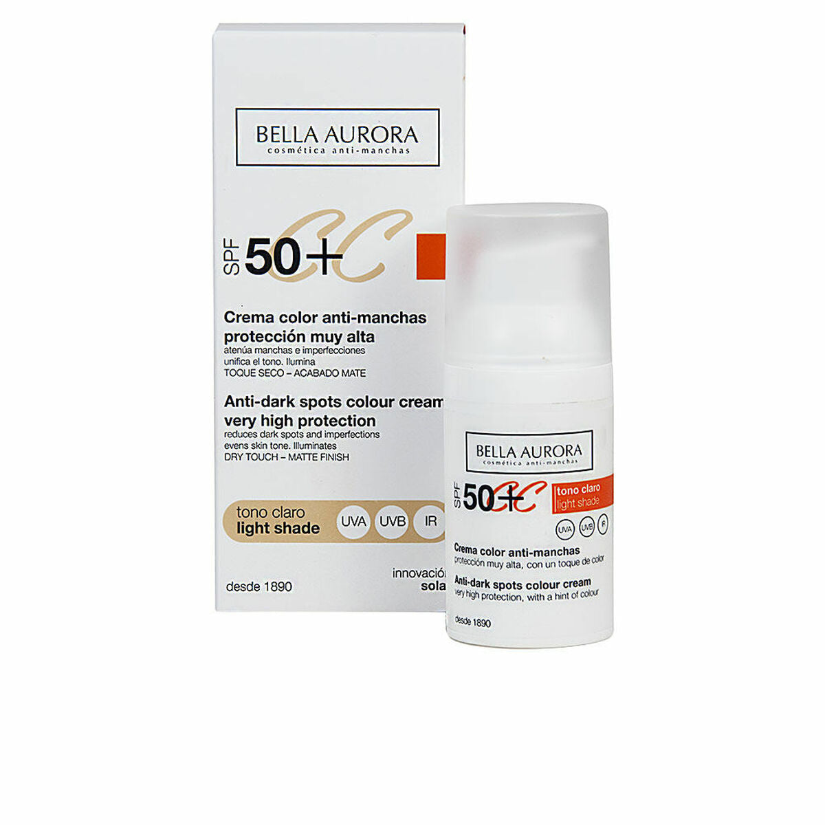 Anti-Brown Spot Cream Bella Aurora 30 ml Light Tone for Women hudplejeemballage