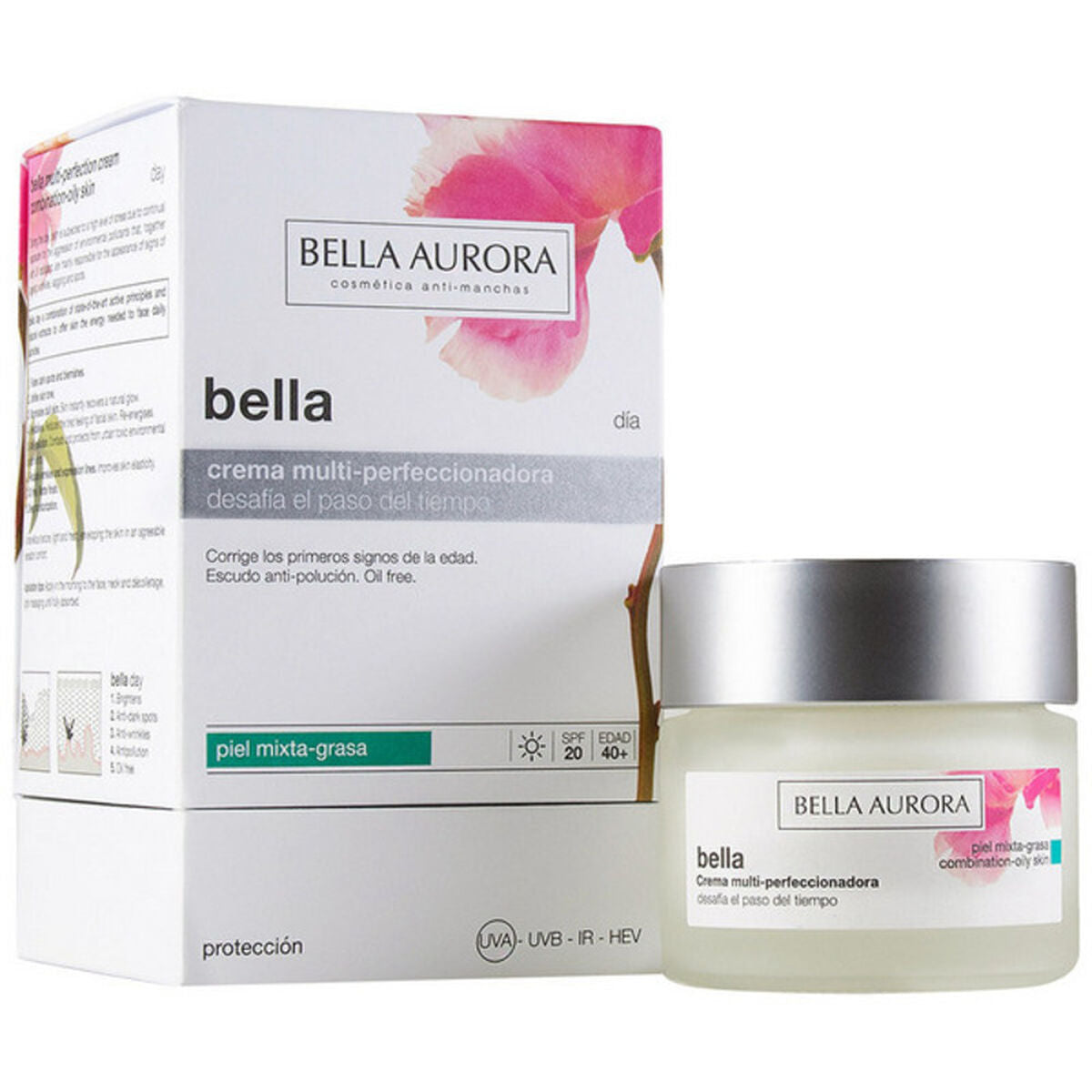 Anti-aging creme til dagtimerne Bella Aurora Bella Dia Spf 20 50 ml til kvinder hudpleje emballage