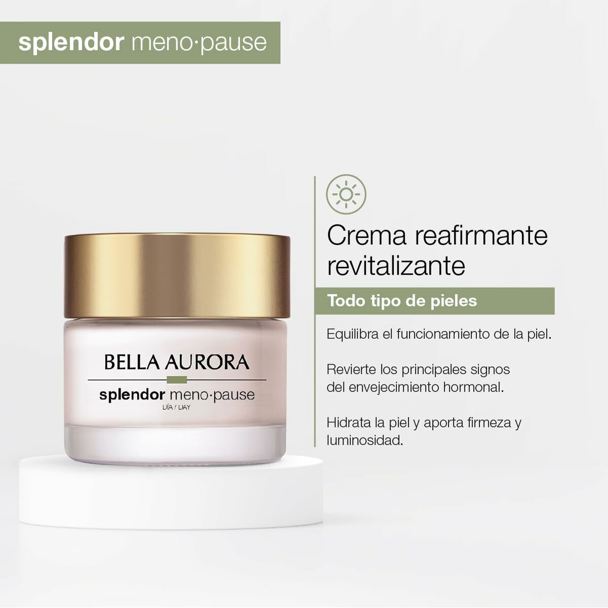 Ansigtscreme Bella Aurora BELLA AURORA SPLENDOR Spf 20 50 ml hudplejeemballage