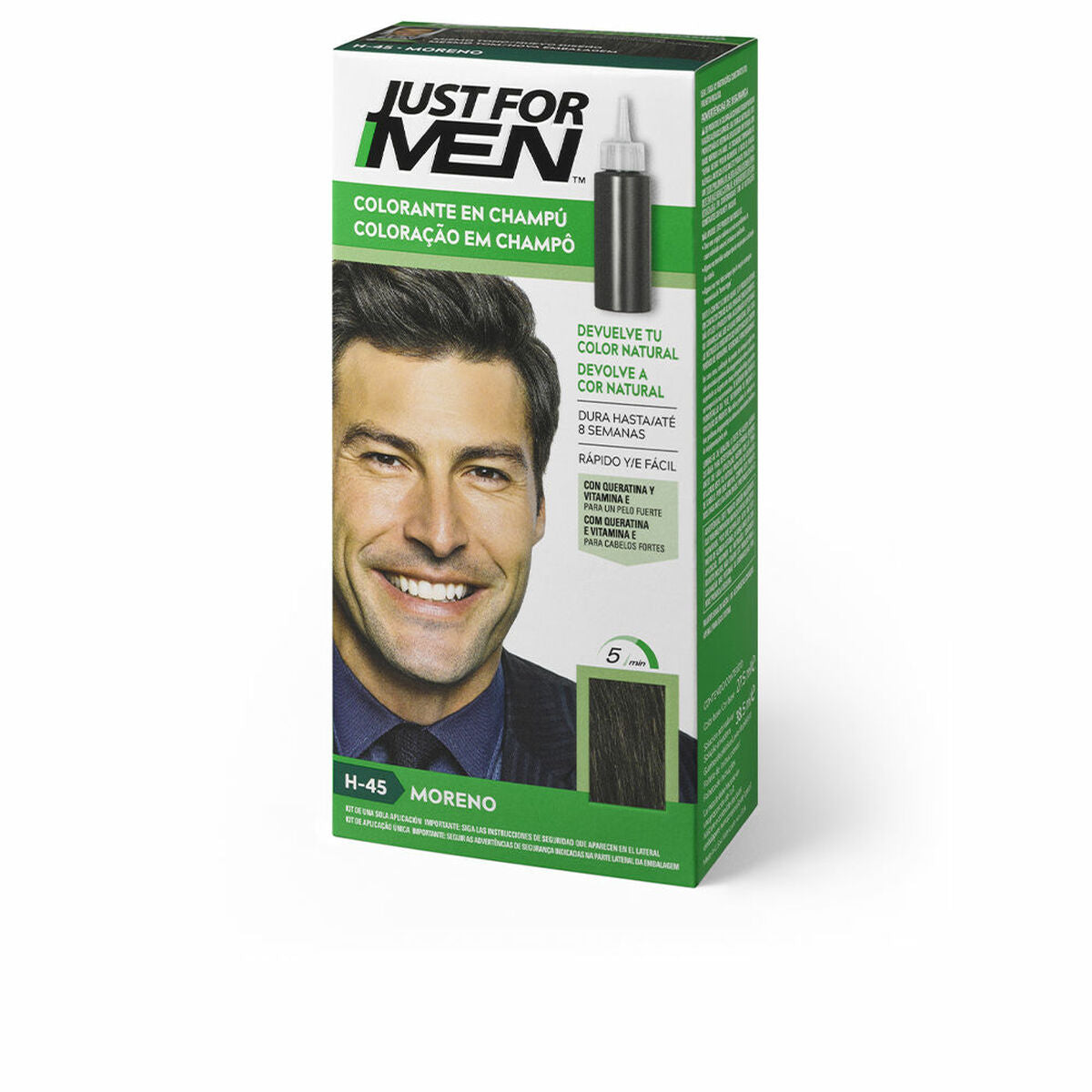 Shampoo Dye Just For Men Colorante Brunette 30 ml shampooflaske