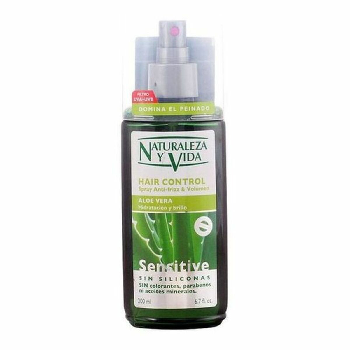 Støbespray Naturaleza y Vida Hair Control 200 ml produktemballage