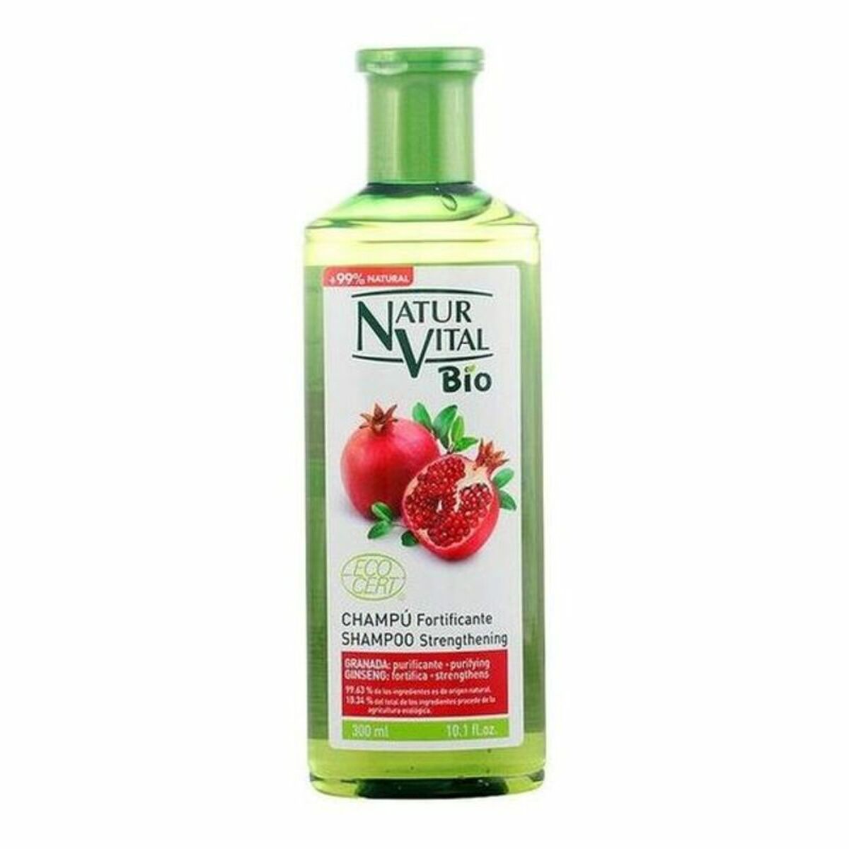 Styrkende shampoo Naturaleza y Vida Champu Bio Ecocert 300 ml shampooflaske