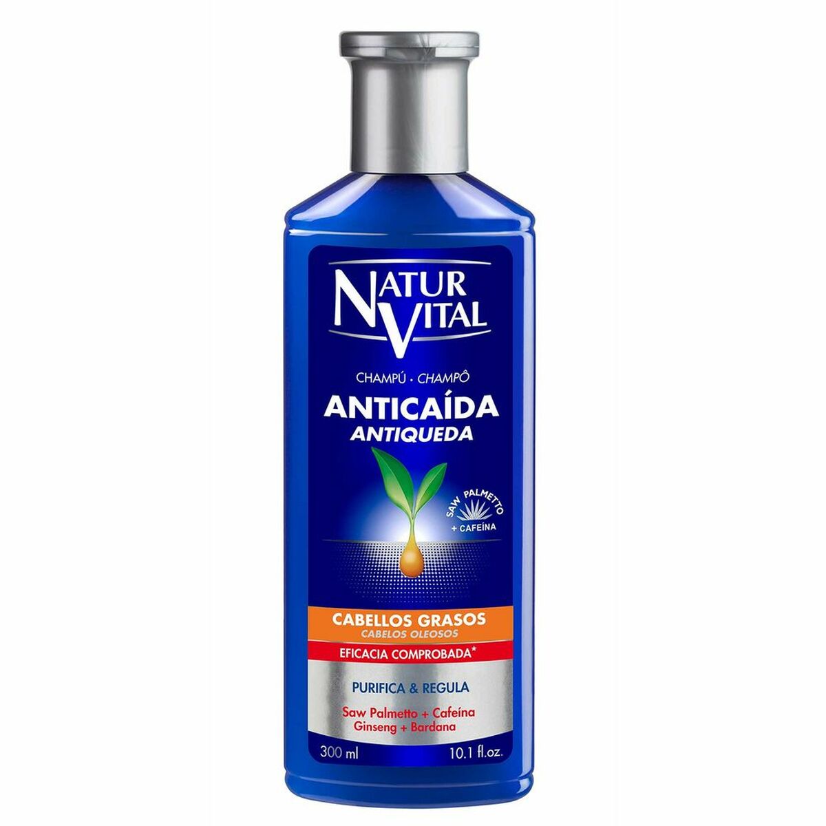 Anti-hårtab Shampoo Naturvital Champú Anticaída 300 ml shampooflaske