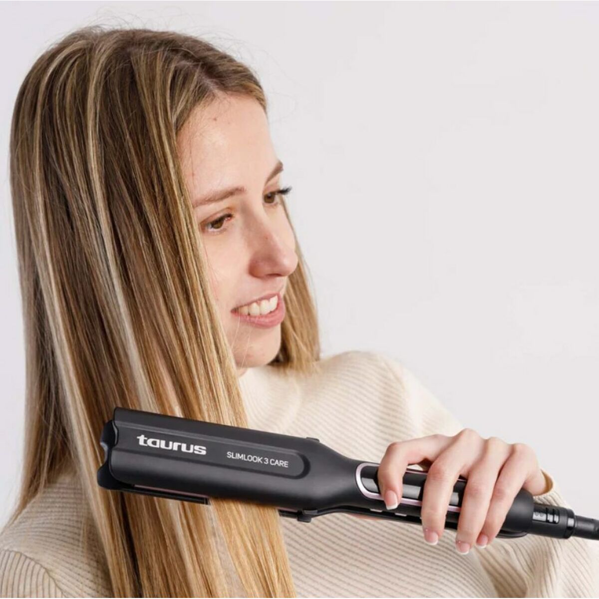 Hårglattemiddel Taurus Slimlook 3 Care-produktemballage